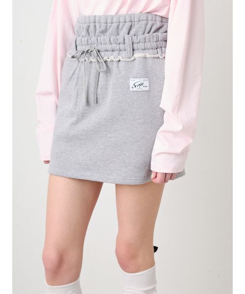 SORIN(ソリン )の「Double Waist Mini Skirt/ダブルウエスト ミニスカート(スカート・レディース・グレー/ブラック/ライトグレー・38)」の13枚目の写真