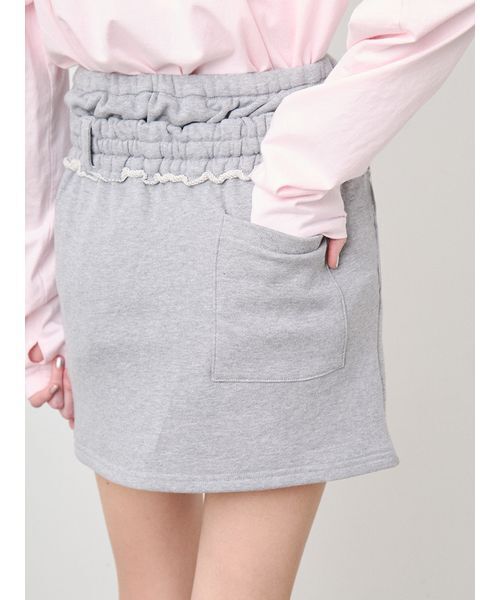 SORIN(ソリン )の「Double Waist Mini Skirt/ダブルウエスト ミニスカート(スカート・レディース・グレー/ブラック/ライトグレー・38)」の14枚目の写真