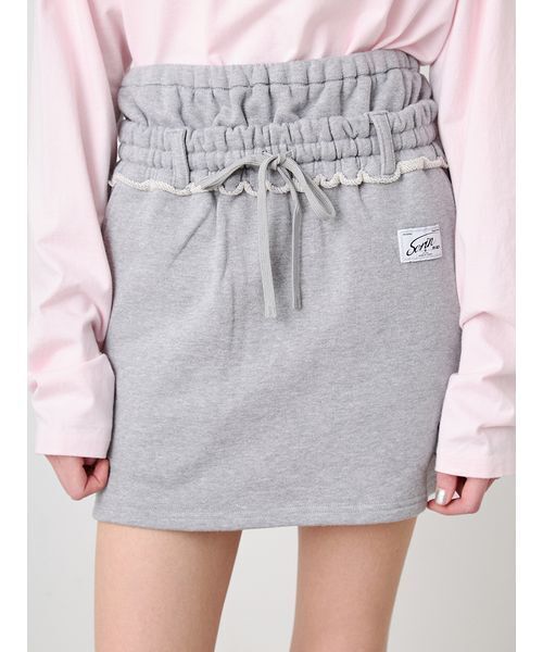 SORIN(ソリン )の「Double Waist Mini Skirt/ダブルウエスト ミニスカート(スカート・レディース・グレー/ブラック/ライトグレー・38)」の21枚目の写真