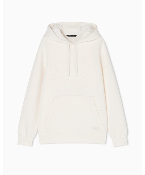 ARMANI EXCHANGE(アルマーニエクスチェンジ)の「【A|X アルマーニ エクスチェンジ】WE ロゴパッチ フーデッドスウェットプルオーバー(EC限定カラー含)(スウェット・レディース・ホワイト/ブラック・MEDIUM/SMALL/LARGE/X-SMALL/X-LARGE)」の11枚目の写真