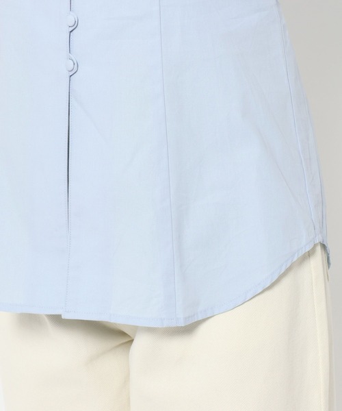 mysty woman（ミスティウーマン）の「アソートスクエアネックパフブラウス 666050（シャツ/ブラウス・レディース・サックスブルー/オフホワイト/ブルー系その他/グリーン系その他・FREE）」の19枚目の写真