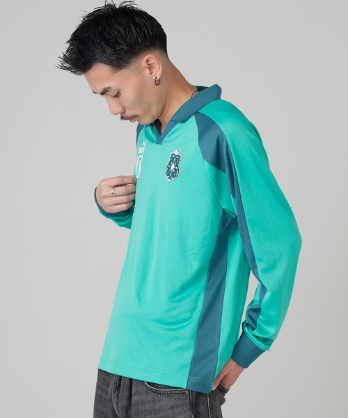PUMA(プーマ)の「PUMA/プーマ ユニセックス フューチャー プーマ アーカイブ T7 ドリル 長袖 シャツ 襟付き ゲームシャツ バイカラー ユニフォーム 秋 秋服 2026年秋冬(Tシャツ/カットソー・メンズ・グリーン・M/L/XL)」の21枚目の写真