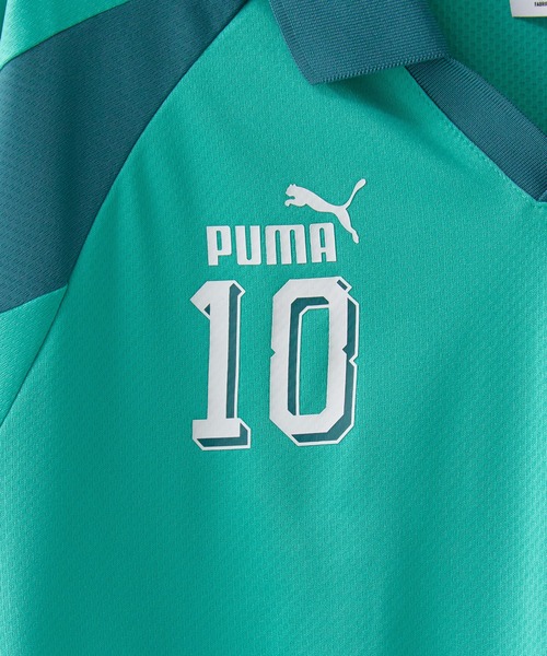 PUMA(プーマ)の「PUMA/プーマ ユニセックス フューチャー プーマ アーカイブ T7 ドリル 長袖 シャツ 襟付き ゲームシャツ バイカラー ユニフォーム 秋 秋服 2026年秋冬(Tシャツ/カットソー・メンズ・グリーン・M/L/XL)」の6枚目の写真