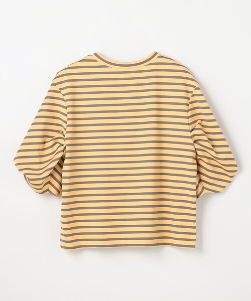 ANY(エニィ)の「ツイストスリーブボーダートップス(Tシャツ/カットソー・レディース・ホワイト系2/ベージュ系2/スカイブルー系2/ライトイエロー系2/ネイビー系/ホワイト系/ブラック系/ダークブラウン系2・X-LARGE)」の13枚目の写真