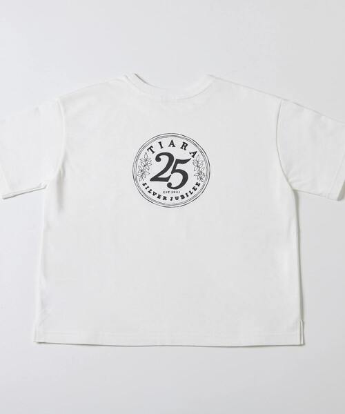 Tiara（ティアラ）の「SHOGO SEKINE 25周年ロゴTシャツ（Tシャツ/カットソー・レディース・杢グレー/ホワイト・FREE）」の3枚目の写真