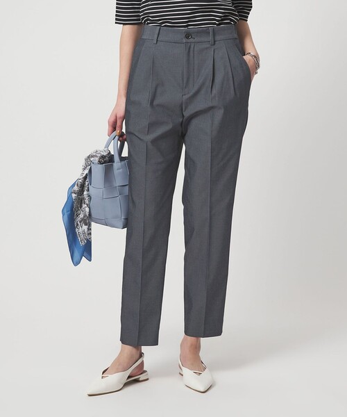 セール】［size SHORT/TALLあり］Daily Chic タック スリム パンツ