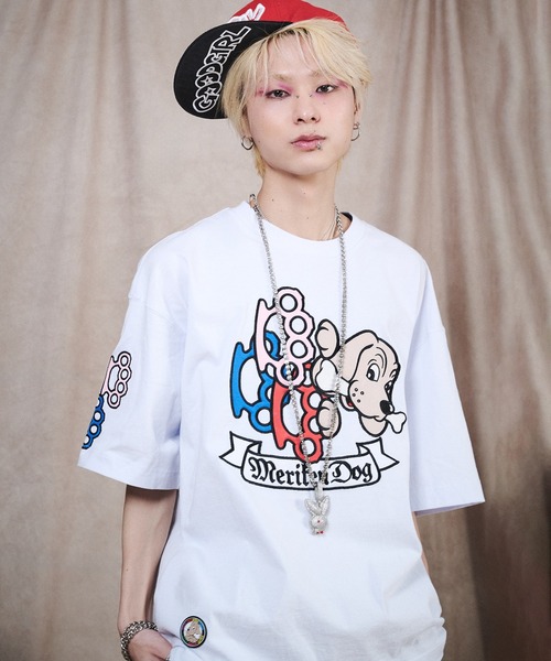 GALFY(ガルフィー)の「GALFY-メリケンHERTS Tee(Tシャツ/カットソー・メンズ・ブラック/ホワイト・XL/L)」の1枚目の写真