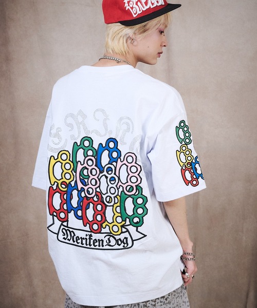GALFY(ガルフィー)の「GALFY-メリケンHERTS Tee(Tシャツ/カットソー・メンズ・ブラック/ホワイト・XL/L)」の5枚目の写真