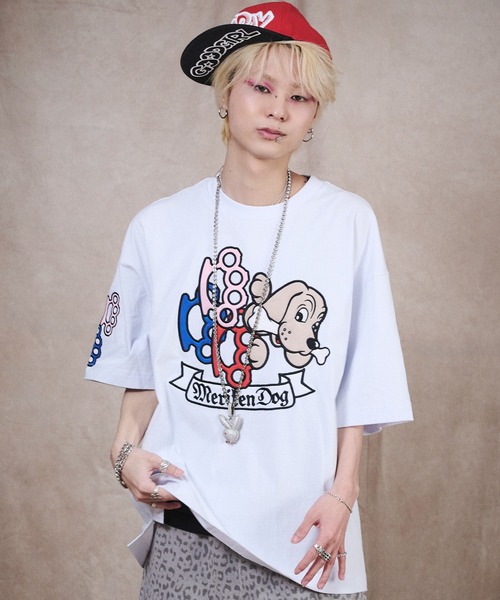 GALFY(ガルフィー)の「GALFY-メリケンHERTS Tee(Tシャツ/カットソー・メンズ・ブラック/ホワイト・XL/L)」の3枚目の写真