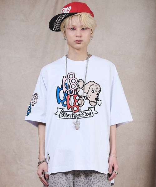 GALFY(ガルフィー)の「GALFY-メリケンHERTS Tee(Tシャツ/カットソー・メンズ・ブラック/ホワイト・XL/L)」の4枚目の写真