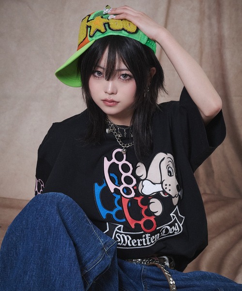 GALFY(ガルフィー)の「GALFY-メリケンHERTS Tee(Tシャツ/カットソー・メンズ・ブラック/ホワイト・XL/L)」の7枚目の写真