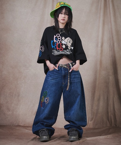 GALFY(ガルフィー)の「GALFY-メリケンHERTS Tee(Tシャツ/カットソー・メンズ・ブラック/ホワイト・XL/L)」の10枚目の写真