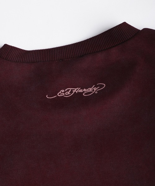 Ed Hardy(エドハーディー)の「EdHardy / エドハーディー クロススタッズ 半袖Tシャツ(Tシャツ/カットソー・メンズ・ブラック/ワイン・L/M)」の10枚目の写真