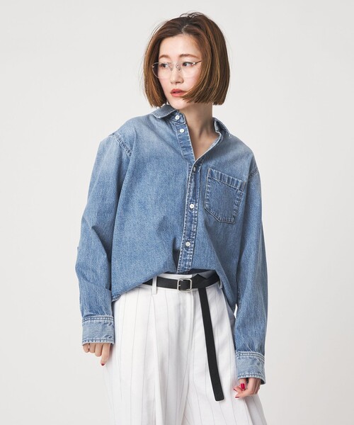 別注】＜upper hights for conte＞デニムシャツ（シャツ/ブラウス