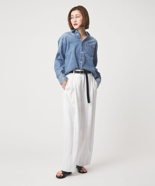 別注】＜upper hights for conte＞デニムシャツ（シャツ/ブラウス