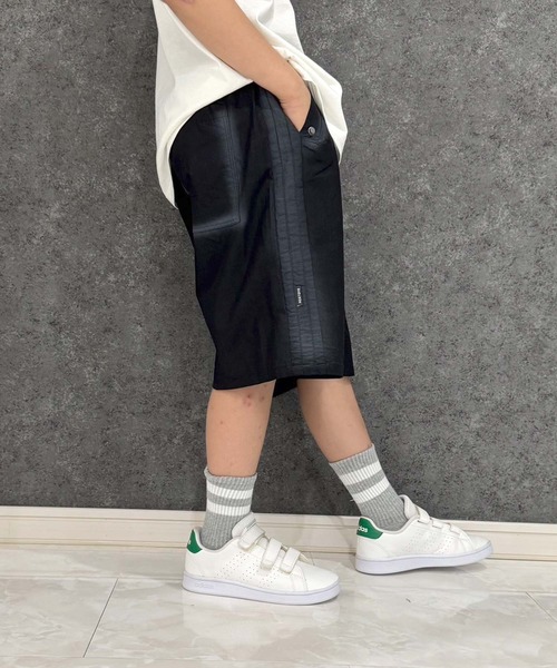 Universal Style Wear（ユニバーサルスタイルウェア）の「スプレーハーフパンツ（その他パンツ・キッズ・ホワイト/ブラック・110cm/120cm/130cm/140cm/150cm）」の2枚目の写真