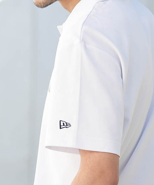 NEW ERA（ニューエラ）の「NEW ERA/ニューエラ 半袖 ポロシャツ 鹿の子 吸汗速乾 UVカット 抗菌 14859939/14859946（ポロシャツ・メンズ・ホワイト/ブラック・XXL/XL/L/M）」の10枚目の写真
