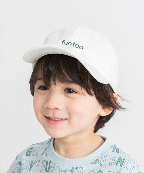 BRANSHES(ブランシェス)の「ロゴツイルキャップ(キャップ・キッズ・オフホワイト/ブラウン/ベージュ・L/M)」の1枚目の写真