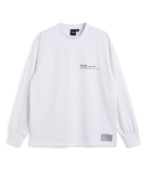 TAION（タイオン）の「【TAION(タイオン)】〈ユニセックス〉ファンクションT UV 接触冷感 抗菌 速乾 ストレッチ ロングスリーブ ロゴ Tシャツ-レギュラー（Tシャツ/カットソー・メンズ・ホワイト/ブラック・M/L/XL）」の16枚目の写真