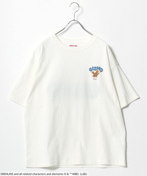 MARUKAWA(マルカワ)の「2026SS GREMLINS/グレムリン オーバーサイズ ギズモバックプリント ロゴサガラ刺繍 半袖Tシャツ レディース メンズ(Tシャツ/カットソー・メンズ・ブラック/ホワイト・M/L)」の3枚目の写真