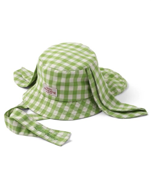 apres les cours（アプレレクール）の「little bunny うさ耳ベビーバケットハット（ハット・キッズ・グリーン/オレンジ・46/48）」の7枚目の写真