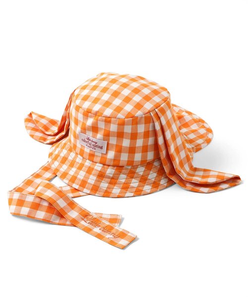apres les cours（アプレレクール）の「little bunny うさ耳ベビーバケットハット（ハット・キッズ・グリーン/オレンジ・46/48）」の3枚目の写真