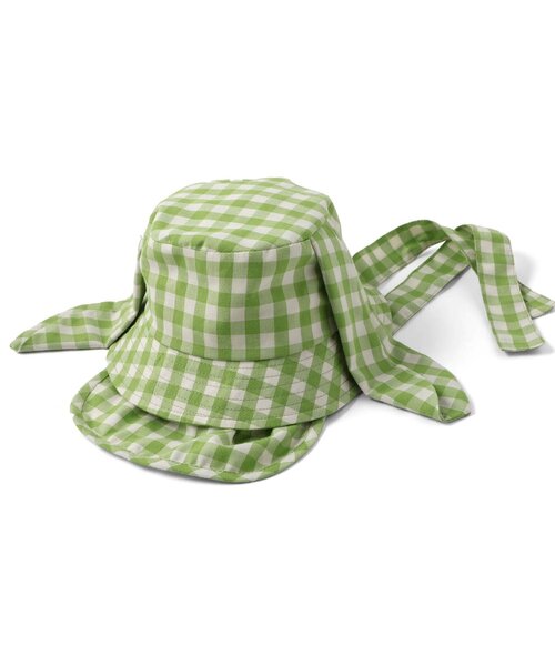 apres les cours（アプレレクール）の「little bunny うさ耳ベビーバケットハット（ハット・キッズ・グリーン/オレンジ・46/48）」の8枚目の写真