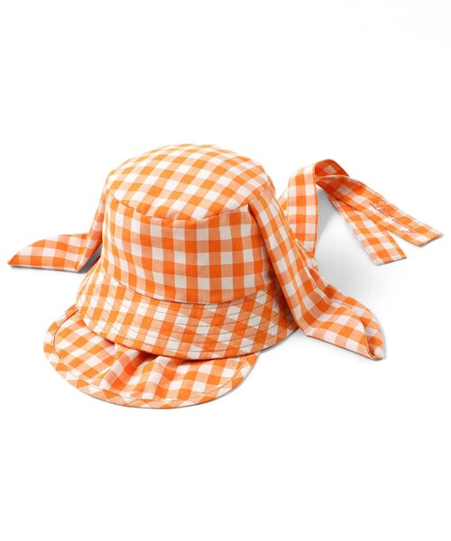 apres les cours（アプレレクール）の「little bunny うさ耳ベビーバケットハット（ハット・キッズ・グリーン/オレンジ・46/48）」の4枚目の写真