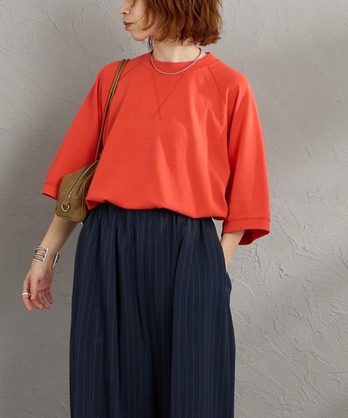 THE SHINZONE（ザ　シンゾーン）の「[THE SHINZONE/ザ シンゾーン] ガゼット ハーフスリーブスウェットＴシャツ（スウェット・レディース・グレー/レッド/ネイビー・0）」の20枚目の写真