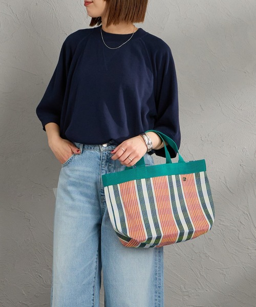 THE SHINZONE（ザ　シンゾーン）の「[THE SHINZONE/ザ シンゾーン] ガゼット ハーフスリーブスウェットＴシャツ（スウェット・レディース・グレー/レッド/ネイビー・0）」の7枚目の写真