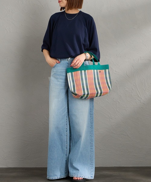 THE SHINZONE（ザ　シンゾーン）の「[THE SHINZONE/ザ シンゾーン] ガゼット ハーフスリーブスウェットＴシャツ（スウェット・レディース・グレー/レッド/ネイビー・0）」の9枚目の写真