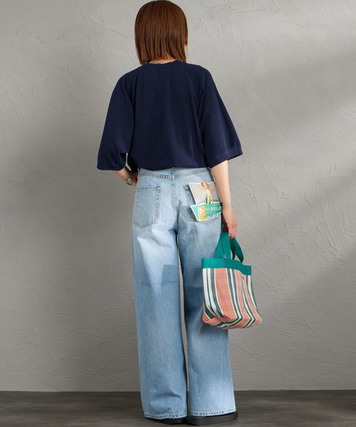 THE SHINZONE（ザ　シンゾーン）の「[THE SHINZONE/ザ シンゾーン] ガゼット ハーフスリーブスウェットＴシャツ（スウェット・レディース・グレー/レッド/ネイビー・0）」の10枚目の写真