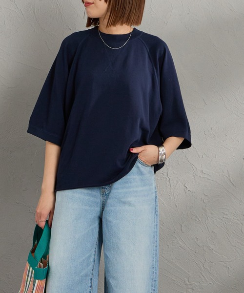 THE SHINZONE（ザ　シンゾーン）の「[THE SHINZONE/ザ シンゾーン] ガゼット ハーフスリーブスウェットＴシャツ（スウェット・レディース・グレー/レッド/ネイビー・0）」の11枚目の写真