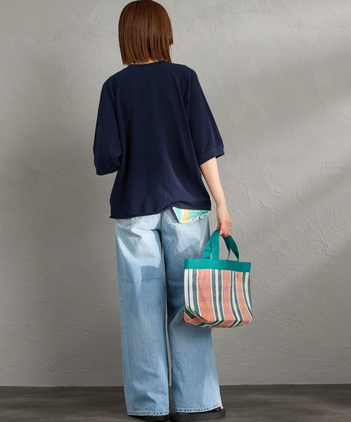 THE SHINZONE（ザ　シンゾーン）の「[THE SHINZONE/ザ シンゾーン] ガゼット ハーフスリーブスウェットＴシャツ（スウェット・レディース・グレー/レッド/ネイビー・0）」の16枚目の写真