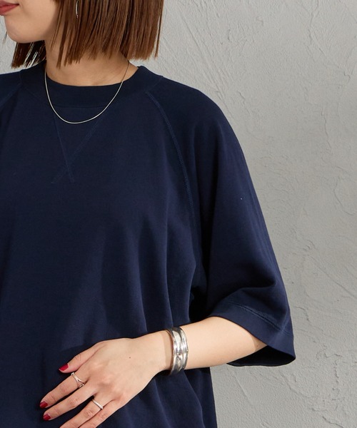 THE SHINZONE（ザ　シンゾーン）の「[THE SHINZONE/ザ シンゾーン] ガゼット ハーフスリーブスウェットＴシャツ（スウェット・レディース・グレー/レッド/ネイビー・0）」の17枚目の写真