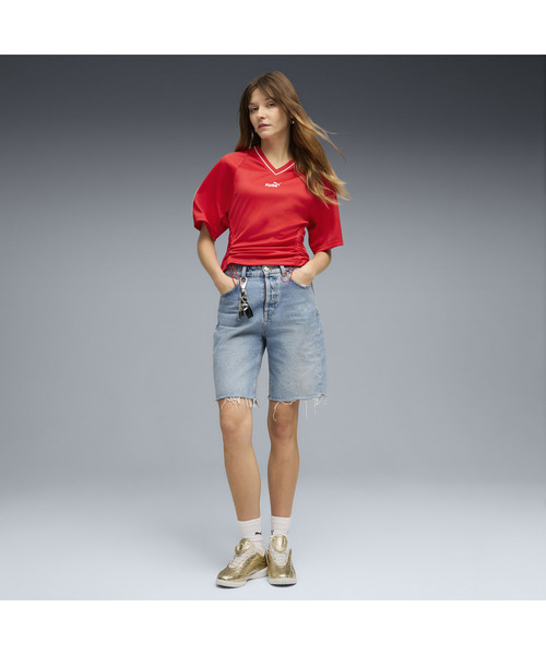 PUMA(プーマ)の「PUMA プーマ ウィメンズ フューチャー プーマ アーカイブ フィット ウエス(Tシャツ/カットソー・レディース・レッド/ブラック・SMALL/MEDIUM/LARGE/X-LARGE)」の5枚目の写真