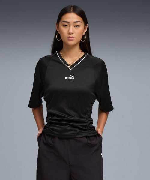 PUMA(プーマ)の「PUMA プーマ ウィメンズ フューチャー プーマ アーカイブ フィット ウエス(Tシャツ/カットソー・レディース・レッド/ブラック・SMALL/MEDIUM/LARGE/X-LARGE)」の3枚目の写真