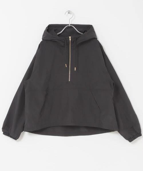 ITEMS URBANRESEARCH（アイテムズ アーバンリサーチ）の「アノラックフーディーブルゾン（ブルゾン・レディース・ホワイト系その他/キャメル/ブラック・FREE）」の9枚目の写真