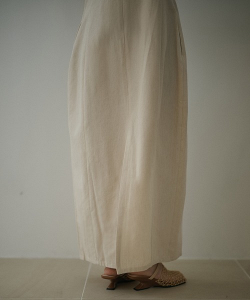 LAULEN(ローレン)の「cotton cocoon sleeveless long dress /コットンコクーンノースリーブロングドレス(ワンピース・レディース・ブラック/ベージュ・S/M)」の12枚目の写真