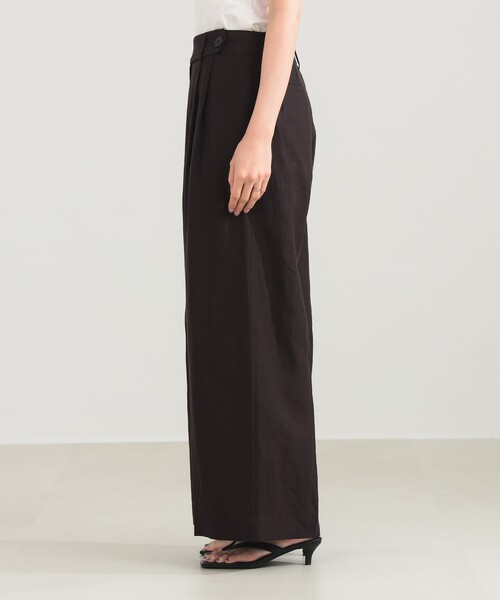 Demi-Luxe BEAMS(デミルクス ビームス)の「シンプル リネン ワイドパンツ .M(その他パンツ・レディース・ブルー系その他/ブラウン系その他・38/36)」の8枚目の写真