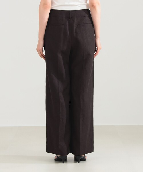 Demi-Luxe BEAMS(デミルクス ビームス)の「シンプル リネン ワイドパンツ .M(その他パンツ・レディース・ブルー系その他/ブラウン系その他・38/36)」の9枚目の写真