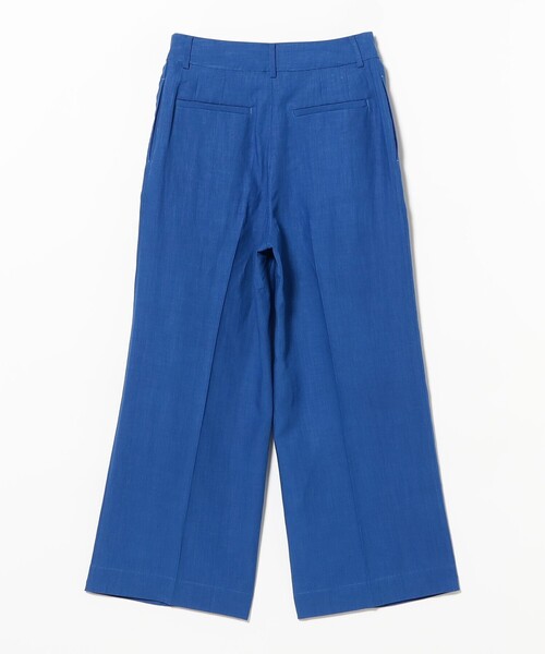 Demi-Luxe BEAMS(デミルクス ビームス)の「シンプル リネン ワイドパンツ .M(その他パンツ・レディース・ブルー系その他/ブラウン系その他・38/36)」の22枚目の写真