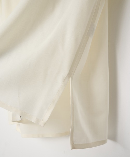 ETHOSENS(エトセンス)の「【ETHOSENS】別注 S/S shirts(シャツ/ブラウス・メンズ・ネイビー/ホワイト・1/2)」の7枚目の写真