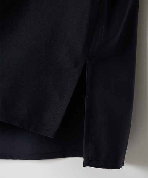 ETHOSENS(エトセンス)の「【ETHOSENS】別注 S/S shirts(シャツ/ブラウス・メンズ・ネイビー/ホワイト・1/2)」の11枚目の写真