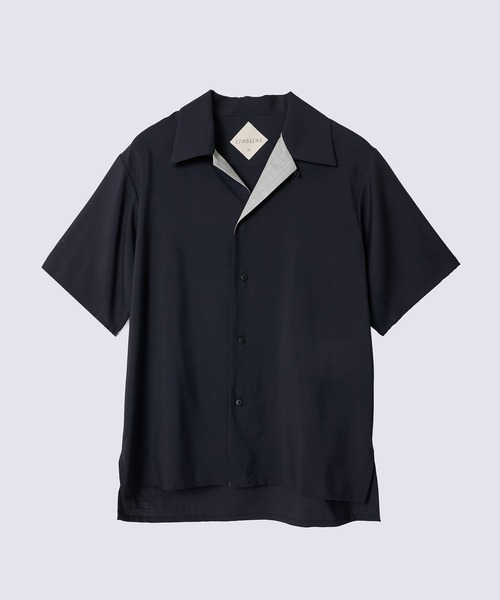 ETHOSENS（エトセンス）の「【ETHOSENS】別注 S/S shirts（シャツ/ブラウス・メンズ・ネイビー/ホワイト・1/2）」の16枚目の写真