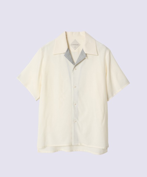 ETHOSENS（エトセンス）の「【ETHOSENS】別注 S/S shirts（シャツ/ブラウス・メンズ・ネイビー/ホワイト・1/2）」の15枚目の写真