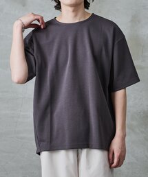 エンザイムダンボールラウンドヘム半袖Tシャツ