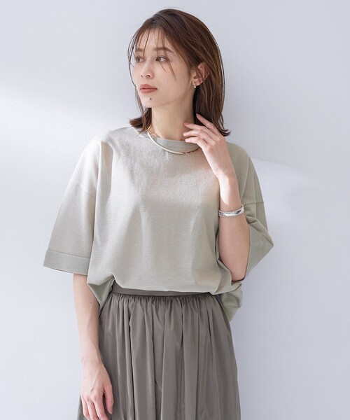 セール】【アンサンブル可/Tシャツ風/ゆったり】リラックスニット