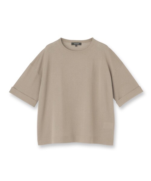 UNTITLED(アンタイトル)の「【アンサンブル可/Tシャツ風/ゆったり】リラックスニットトップス(ニット/セーター・レディース・オリーブ/ブラウン系/ナチュラル/スミクロ・00/02/04/44/48)」の5枚目の写真
