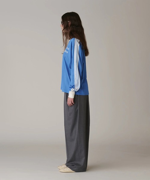 INSCRIRE(アンスクリア)の「Stripe Uniform V neck Tee(Tシャツ/カットソー・メンズ・ライトブルー/ネイビー・MEDIUM/LARGE)」の5枚目の写真